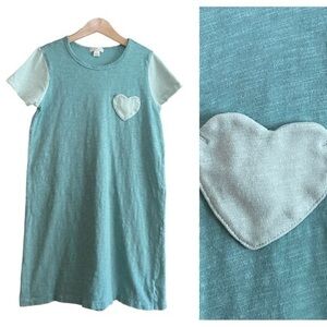 Crewcuts Green Heart Pocket T-shirt Dress